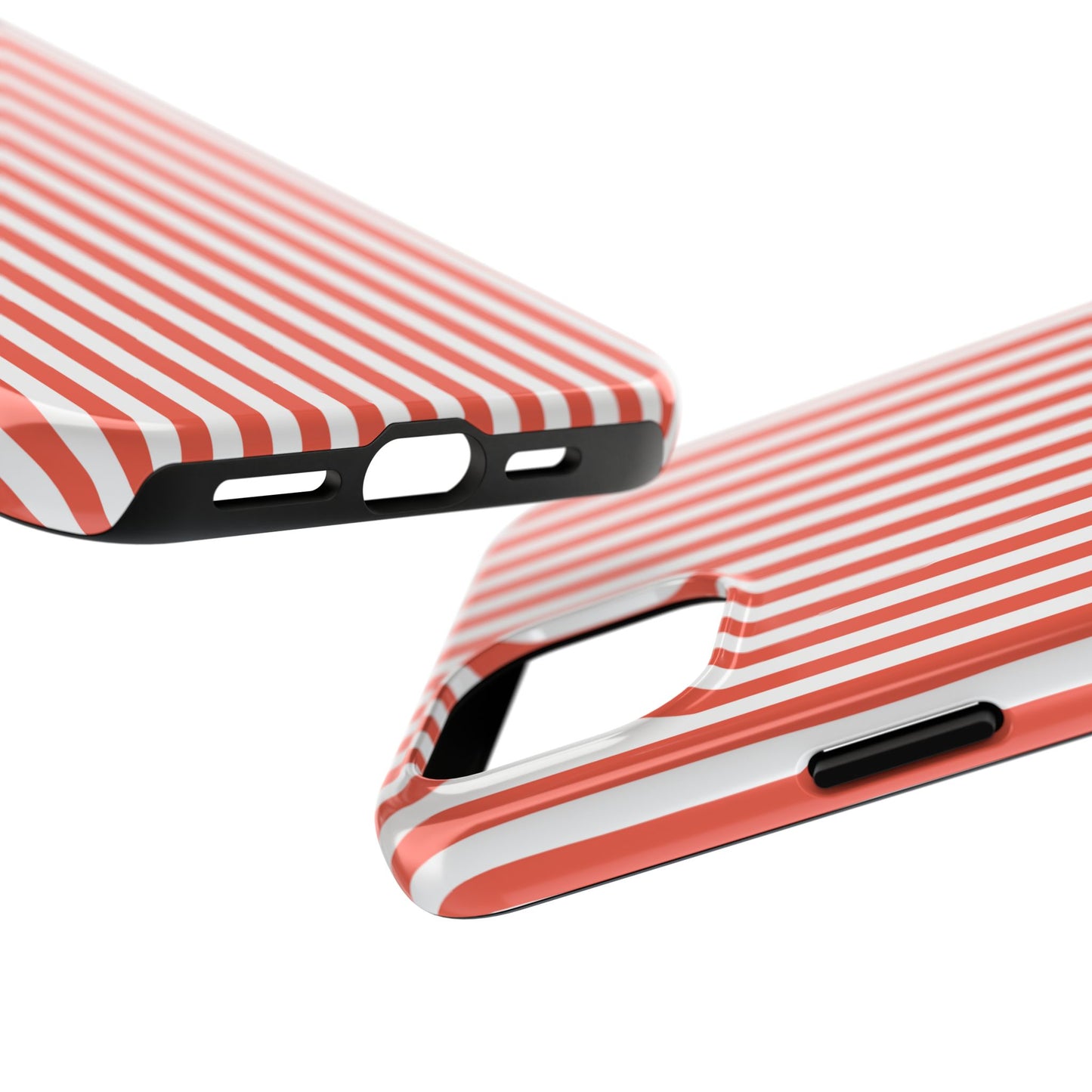 Red Stripes Phone Case - USA, Cute, Trendy, Durable, Hand-Designed Phone Cases