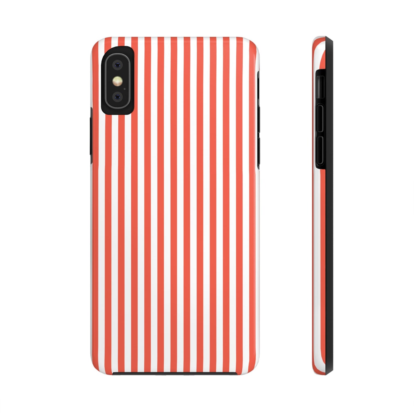 Red Stripes Phone Case - USA, Cute, Trendy, Durable, Hand-Designed Phone Cases