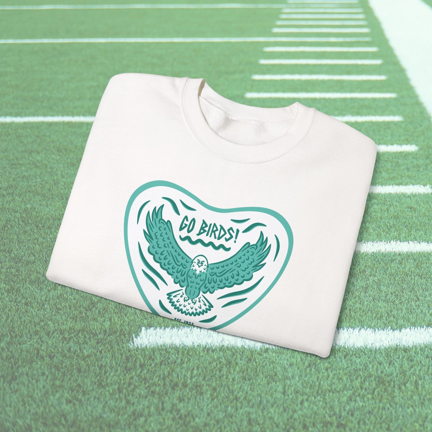 Go Birds Midnight Green Unisex Crewneck Sweatshirt