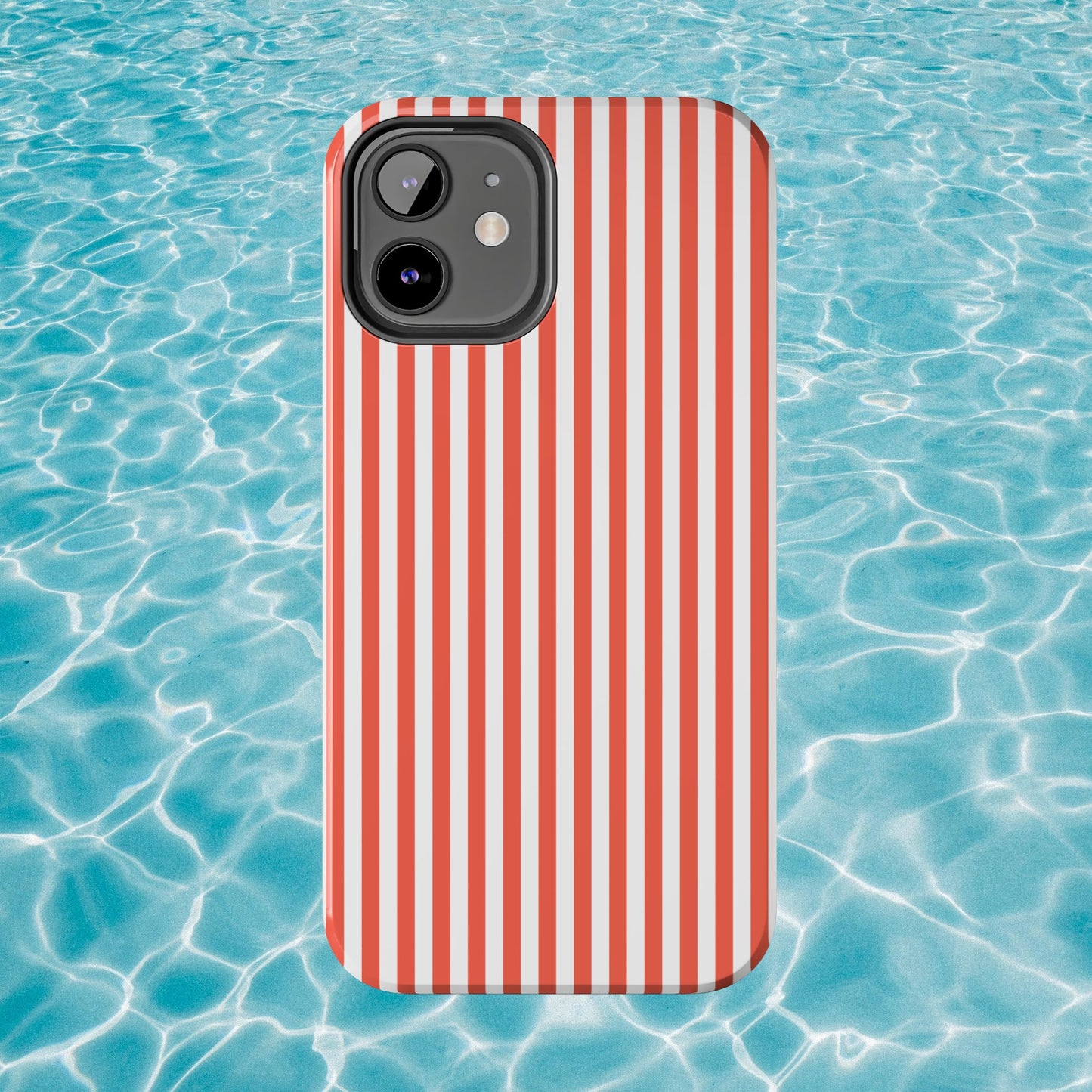 Red Stripes Phone Case - USA, Cute, Trendy, Durable, Hand-Designed Phone Cases