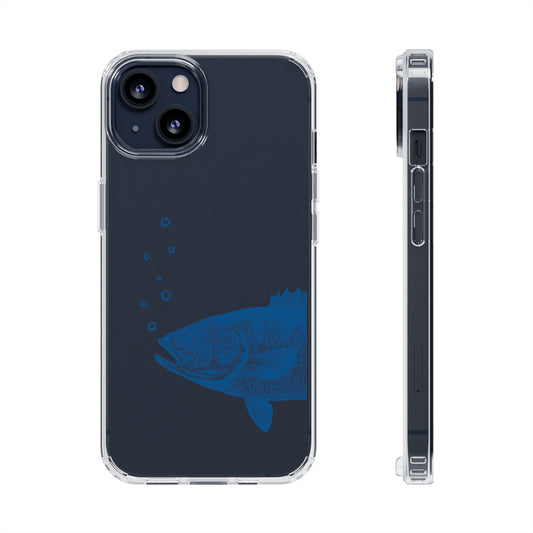 Clear Bass Fish Phone Case by Asho Designs