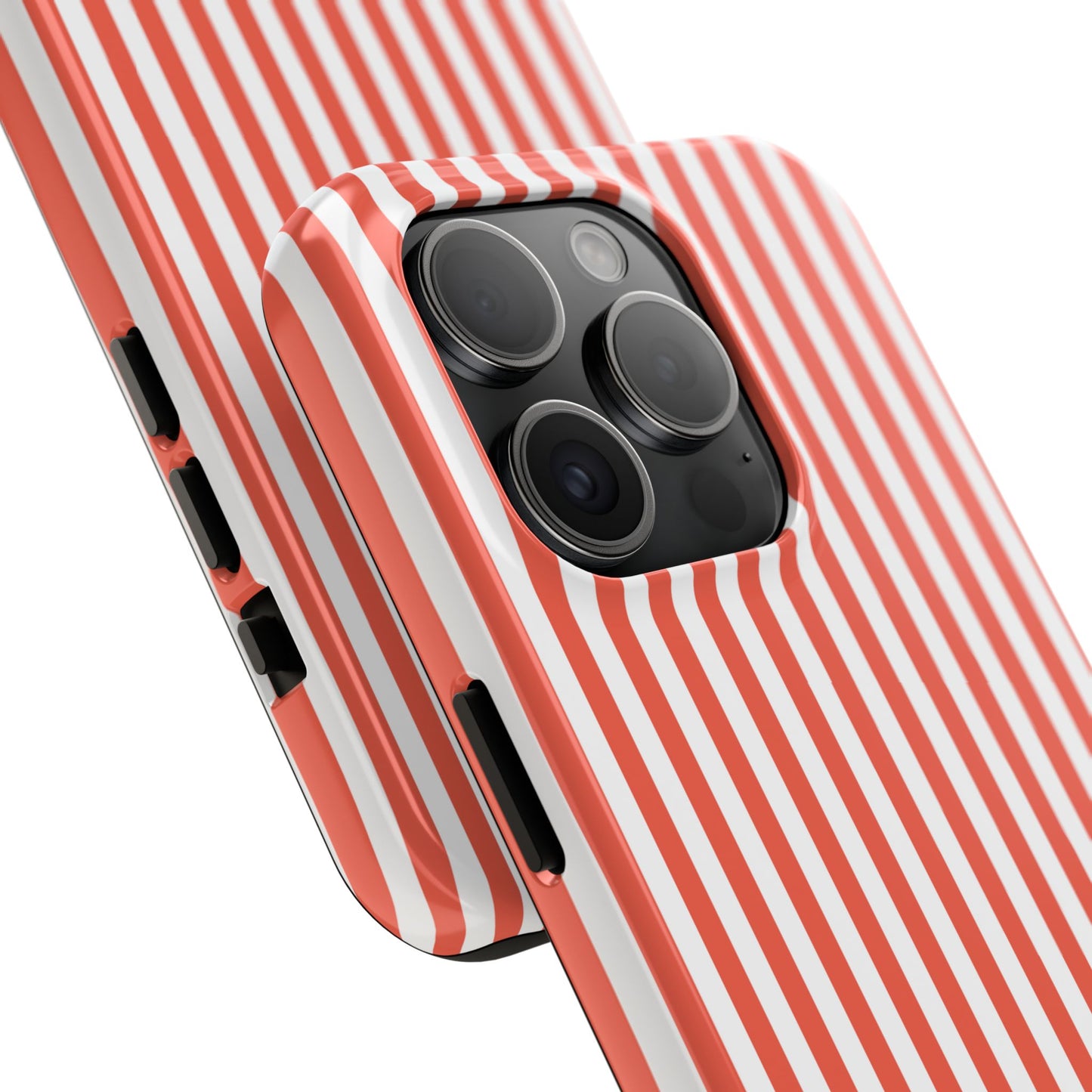Red Stripes Phone Case - USA, Cute, Trendy, Durable, Hand-Designed Phone Cases