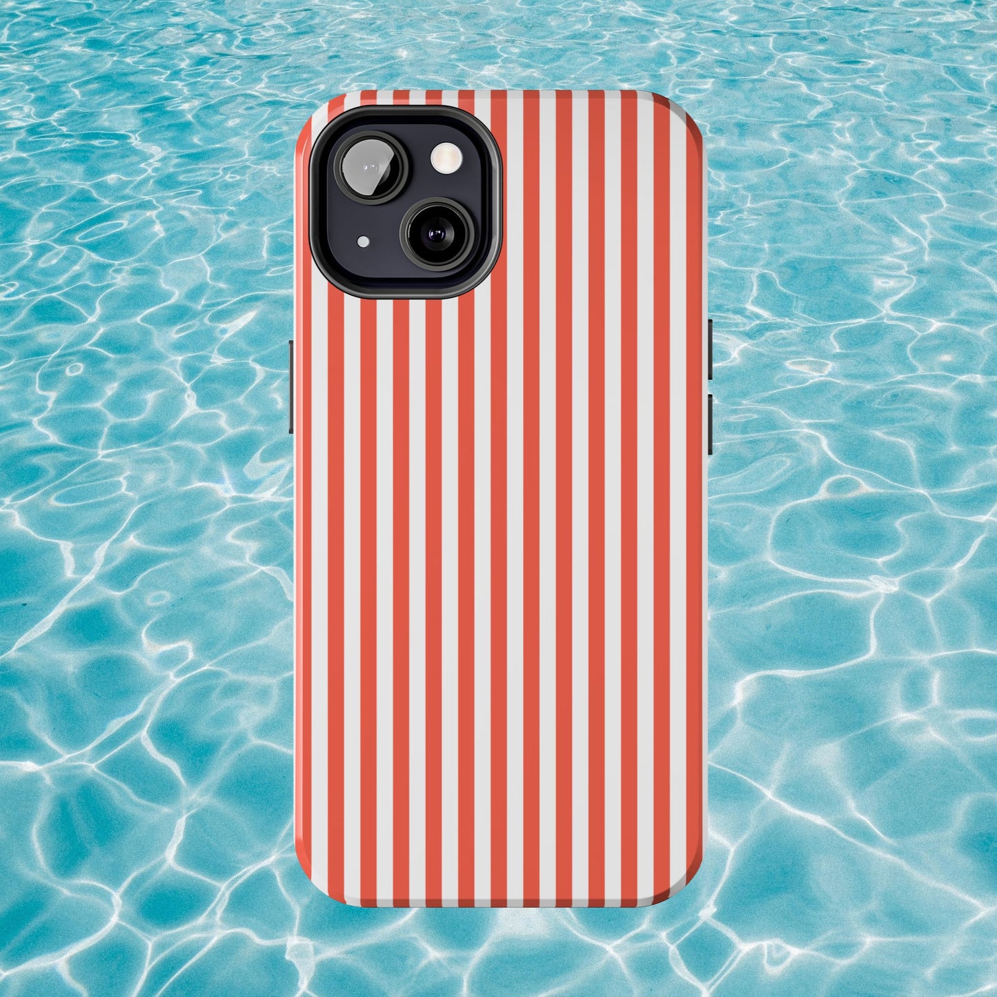 Red Stripes Phone Case - USA, Cute, Trendy, Durable, Hand-Designed Phone Cases