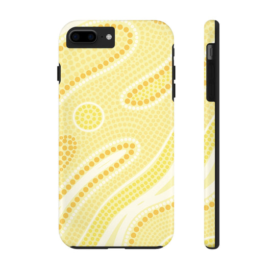 Butter Yellow "Dream in Dots" Phone Case - Cute, Trendy, Durable, Hand-Designed Phone Cases