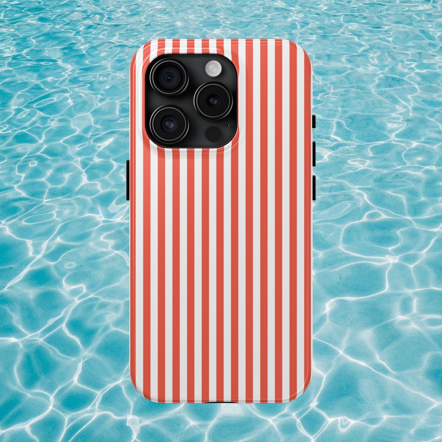 Red Stripes Phone Case - USA, Cute, Trendy, Durable, Hand-Designed Phone Cases