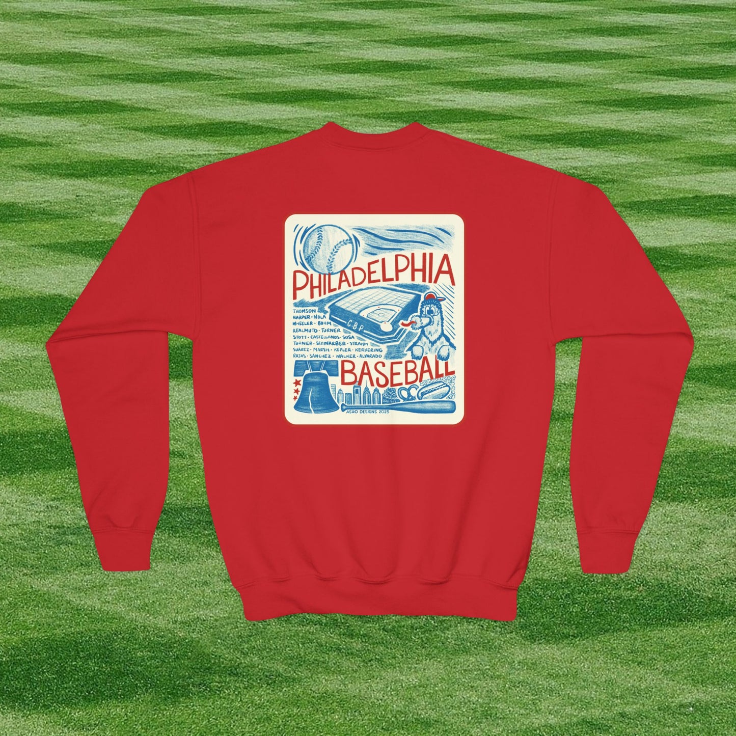 Kids Philadelphia Phillies Baseball Crewneck Sweatshirt - For Young Fans