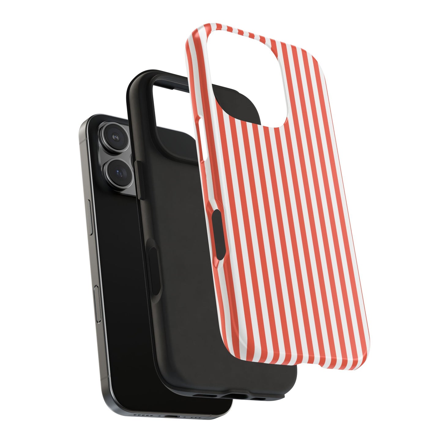 Red Stripes Phone Case - USA, Cute, Trendy, Durable, Hand-Designed Phone Cases