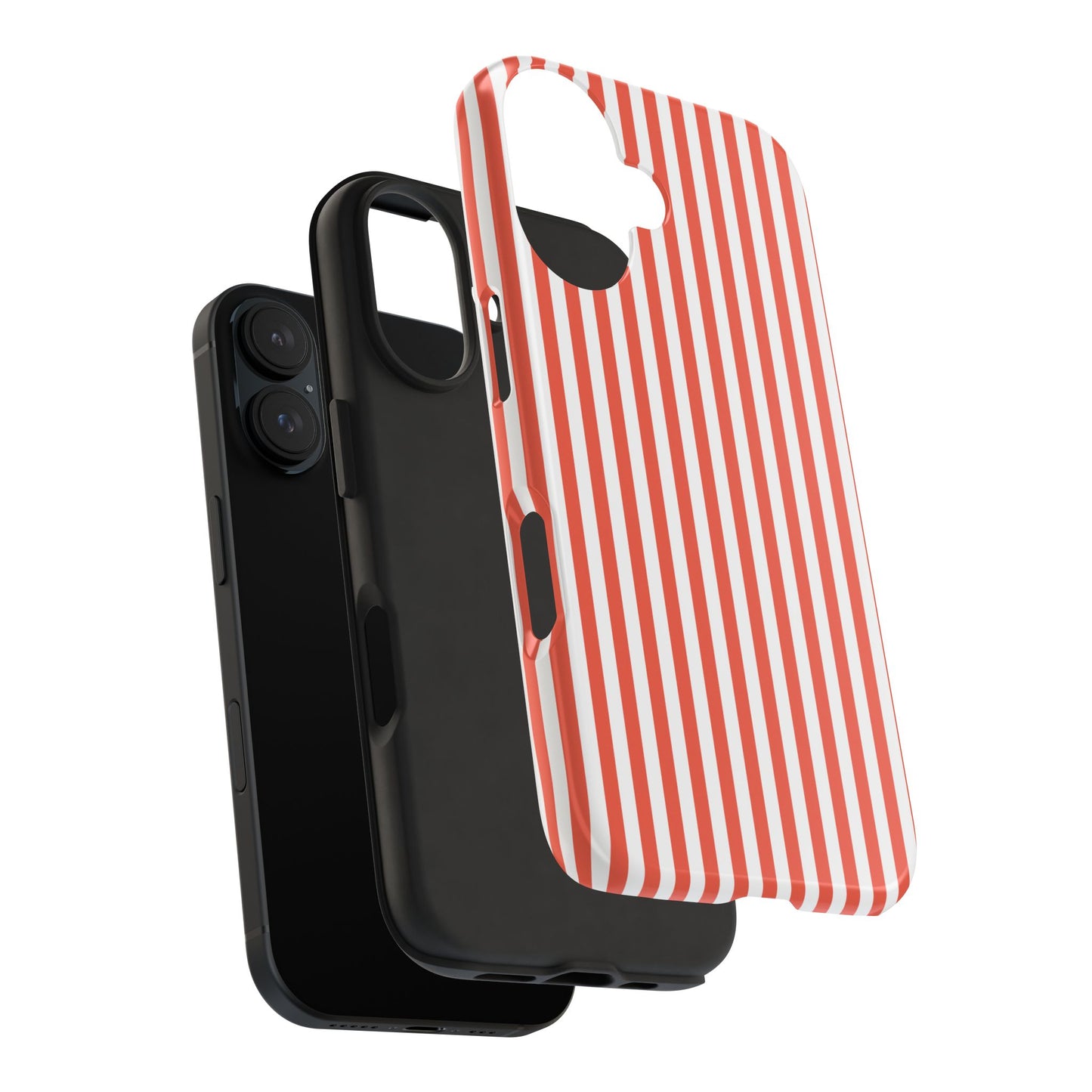 Red Stripes Phone Case - USA, Cute, Trendy, Durable, Hand-Designed Phone Cases