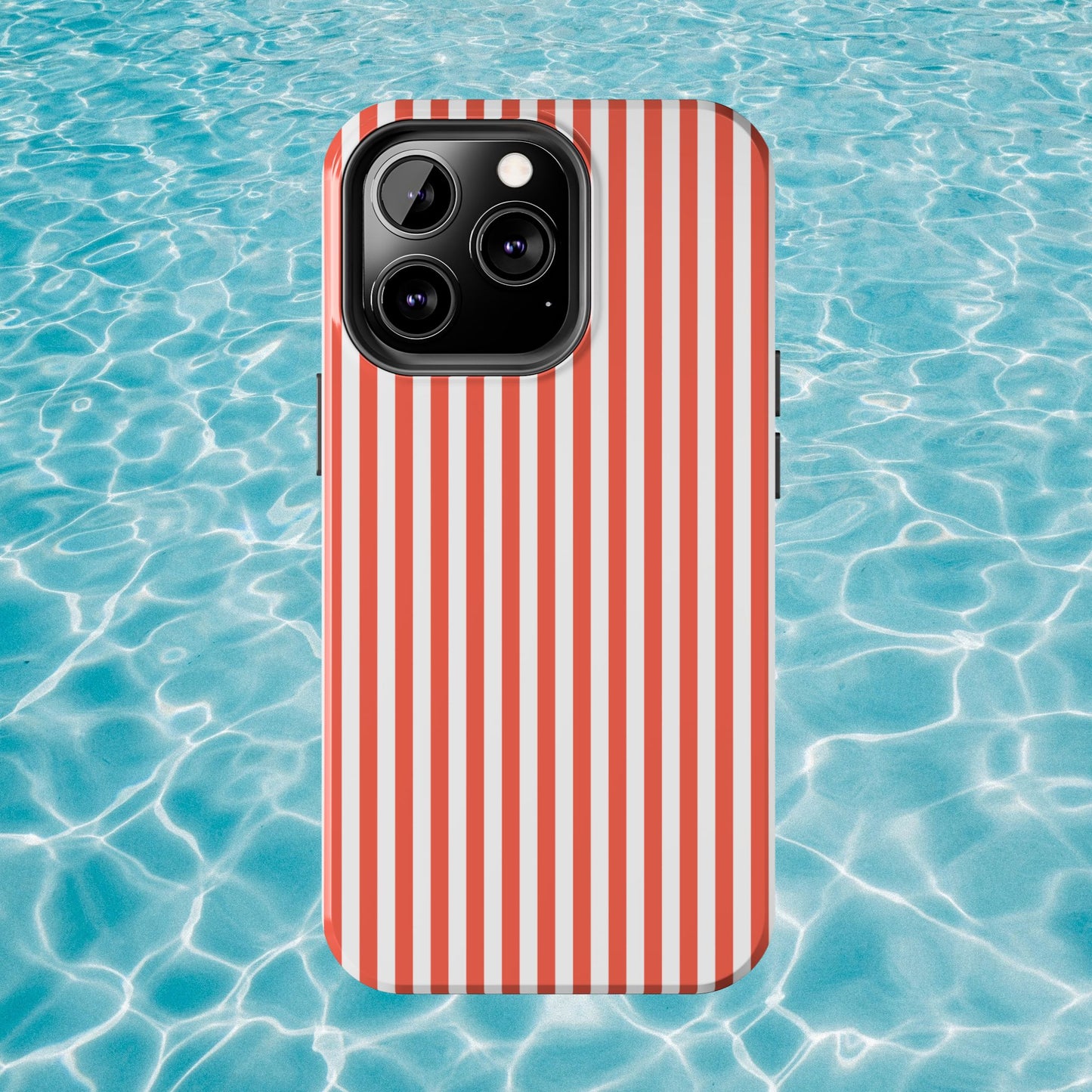 Red Stripes Phone Case - USA, Cute, Trendy, Durable, Hand-Designed Phone Cases