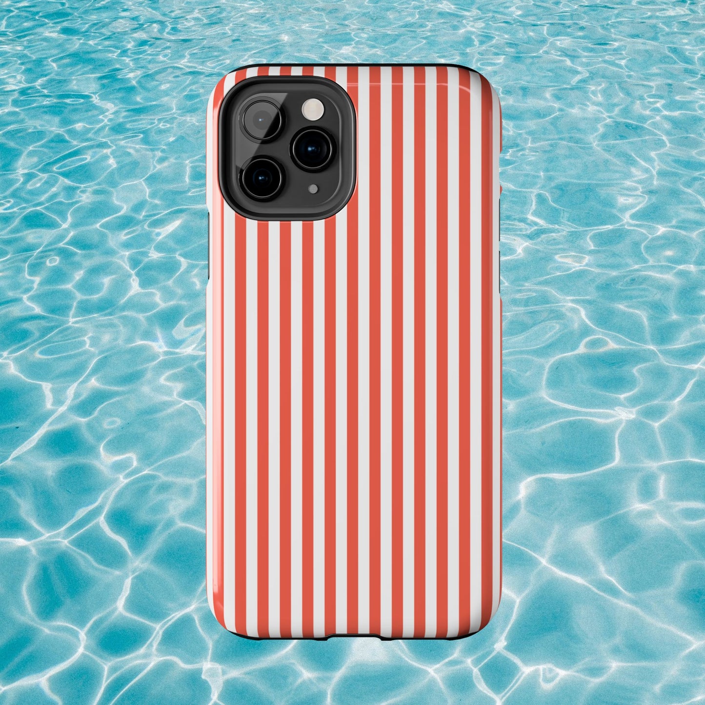 Red Stripes Phone Case - USA, Cute, Trendy, Durable, Hand-Designed Phone Cases