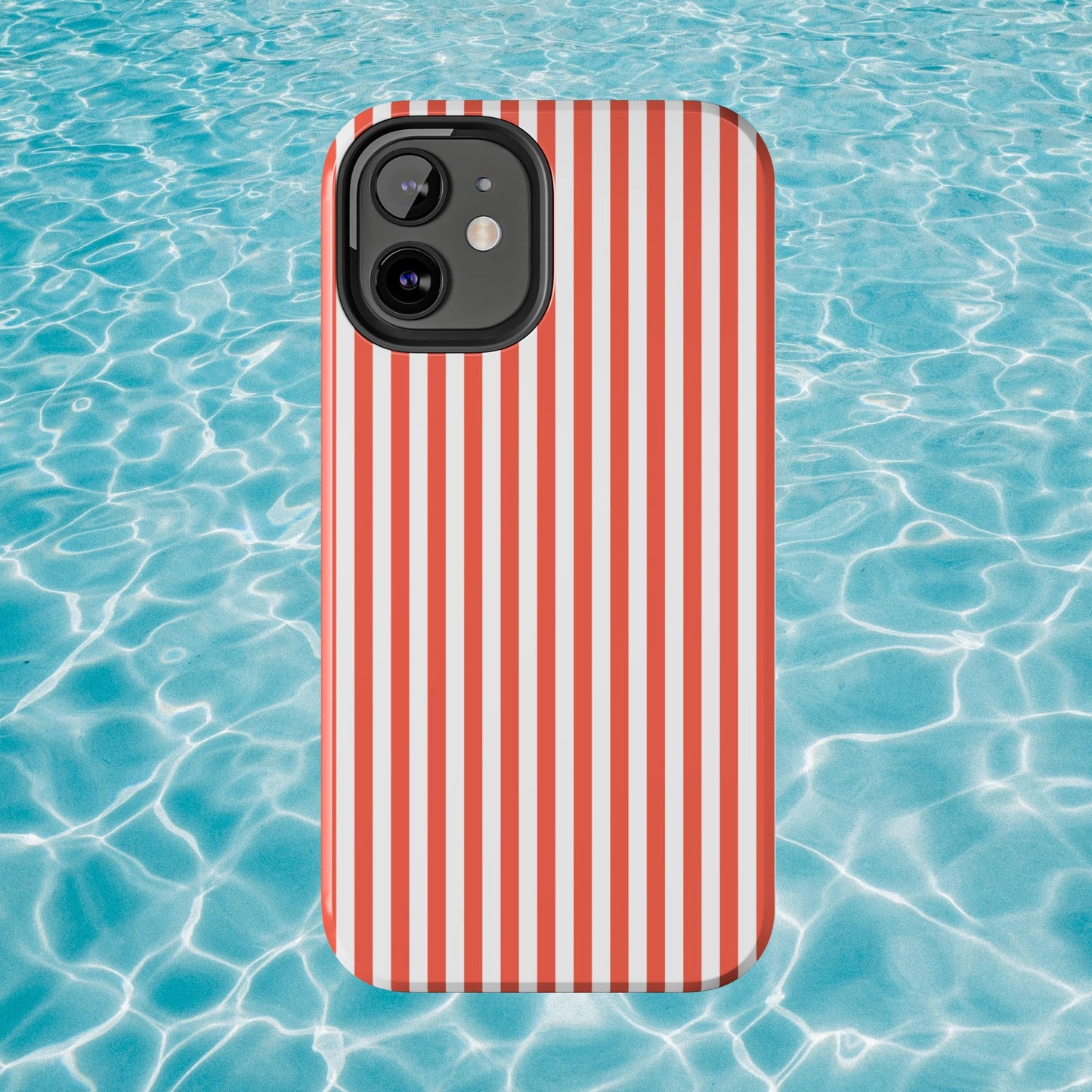 Red Stripes Phone Case - USA, Cute, Trendy, Durable, Hand-Designed Phone Cases