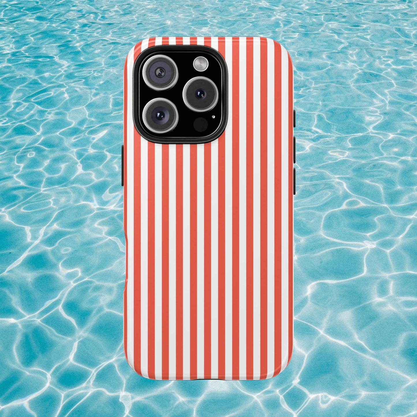 Red Stripes Phone Case - USA, Cute, Trendy, Durable, Hand-Designed Phone Cases