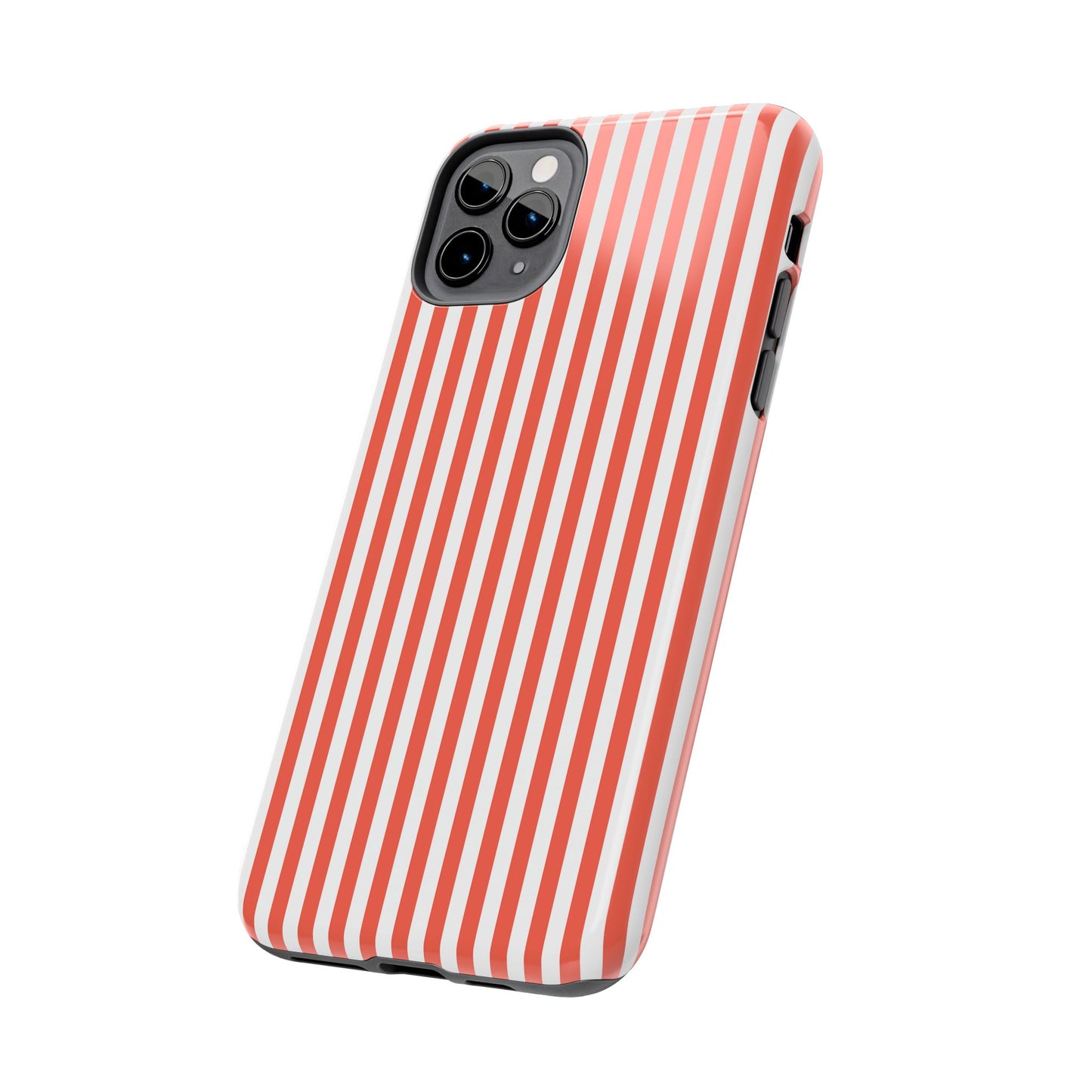 Red Stripes Phone Case - USA, Cute, Trendy, Durable, Hand-Designed Phone Cases