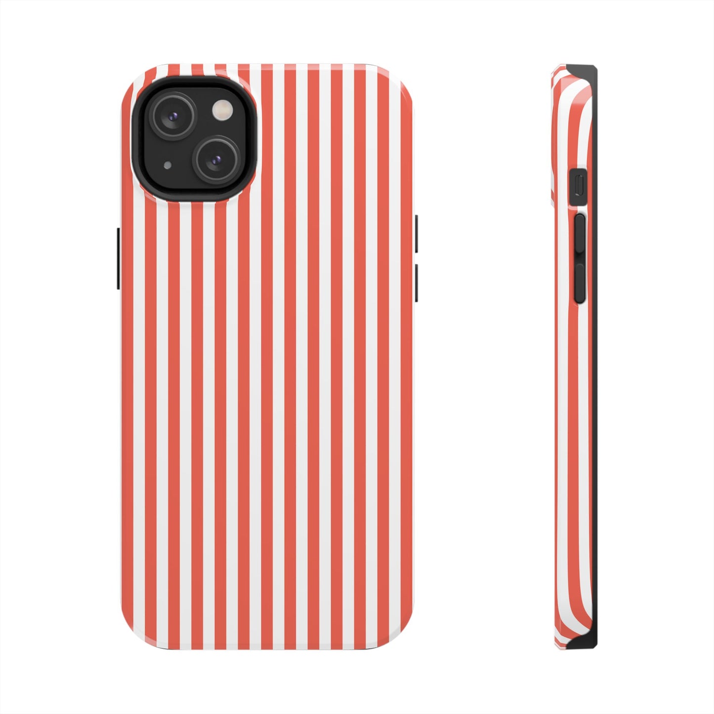 Red Stripes Phone Case - USA, Cute, Trendy, Durable, Hand-Designed Phone Cases
