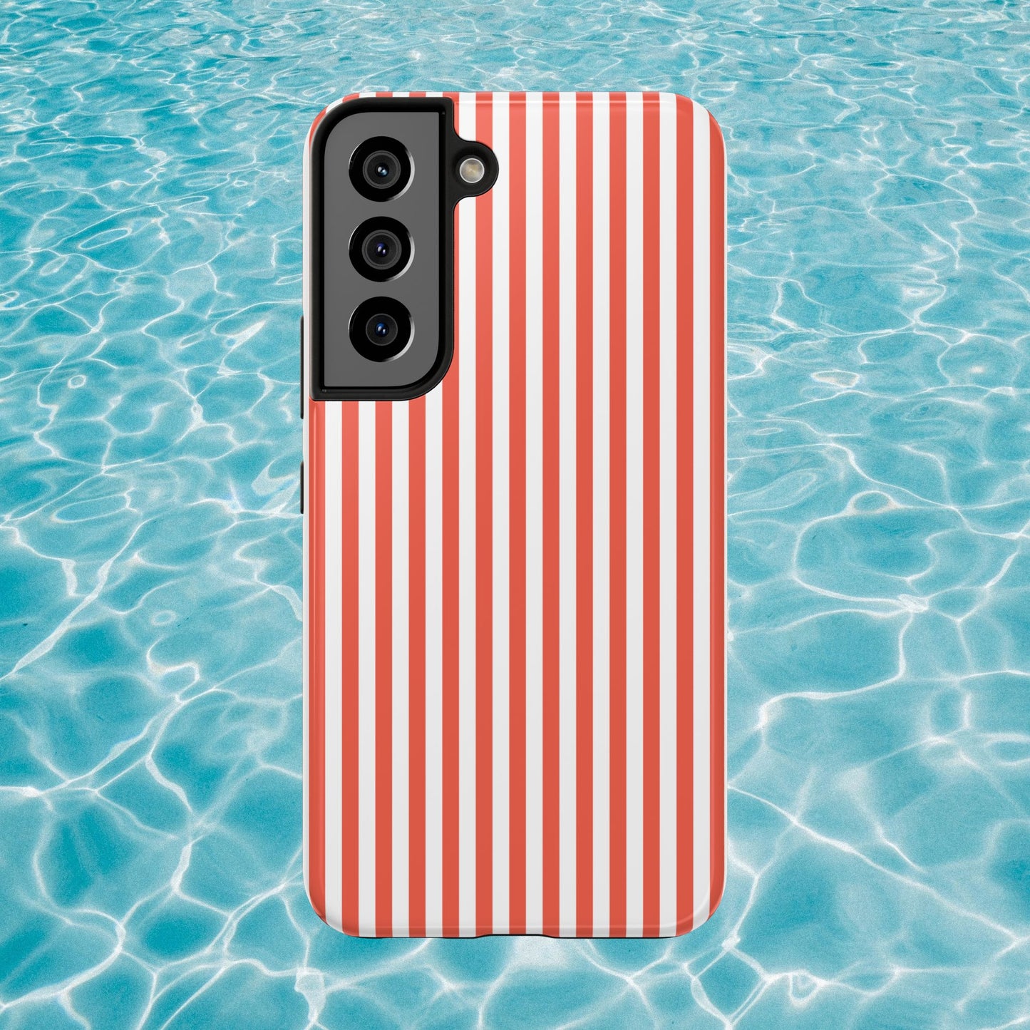 Red Stripes Phone Case - USA, Cute, Trendy, Durable, Hand-Designed Phone Cases