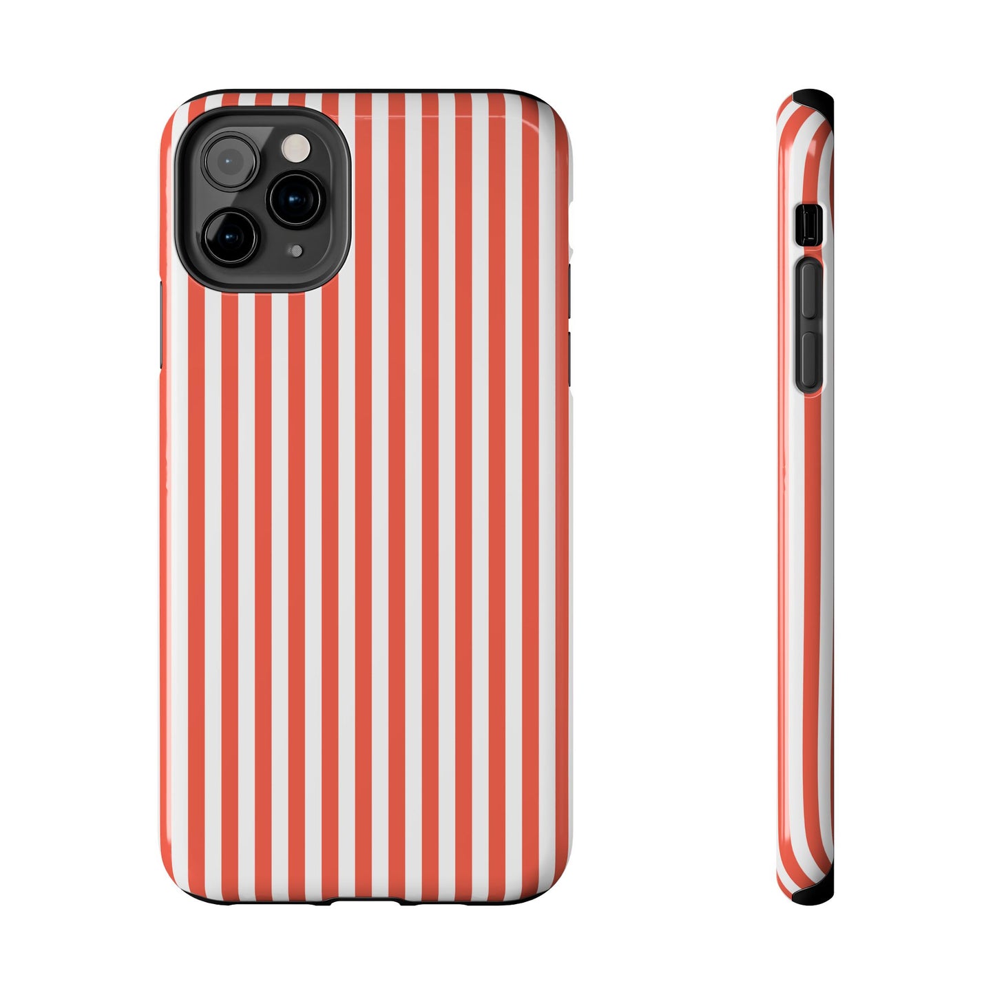 Red Stripes Phone Case - USA, Cute, Trendy, Durable, Hand-Designed Phone Cases