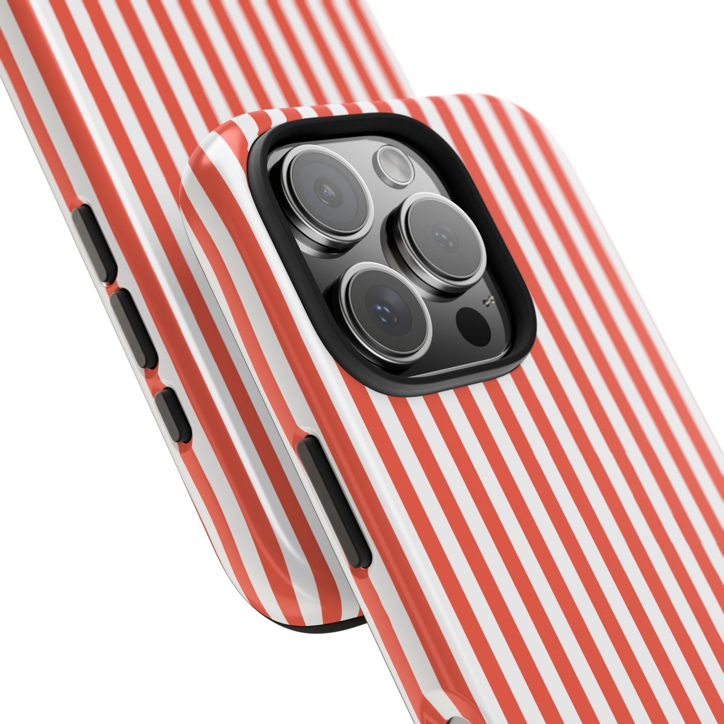 Red Stripes Phone Case - USA, Cute, Trendy, Durable, Hand-Designed Phone Cases
