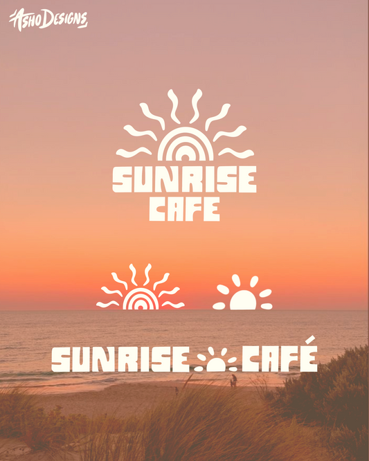Premade Sun Logo Suite, Mini Brand Identity Kit