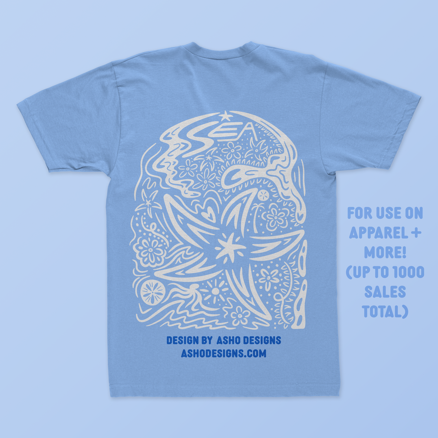 Tropical Sea Pre-Made T-Shirt Design
