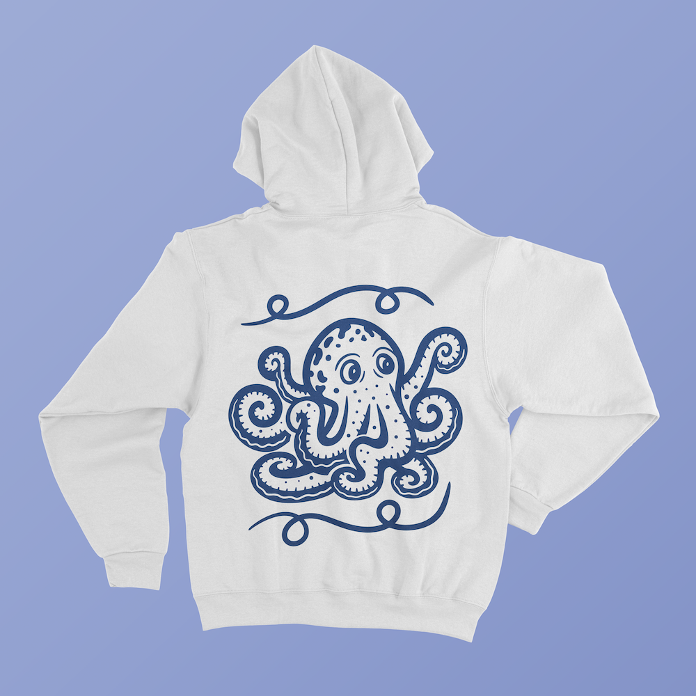 Cartoon Octopus Design SVG Digital Download for Commercial Use