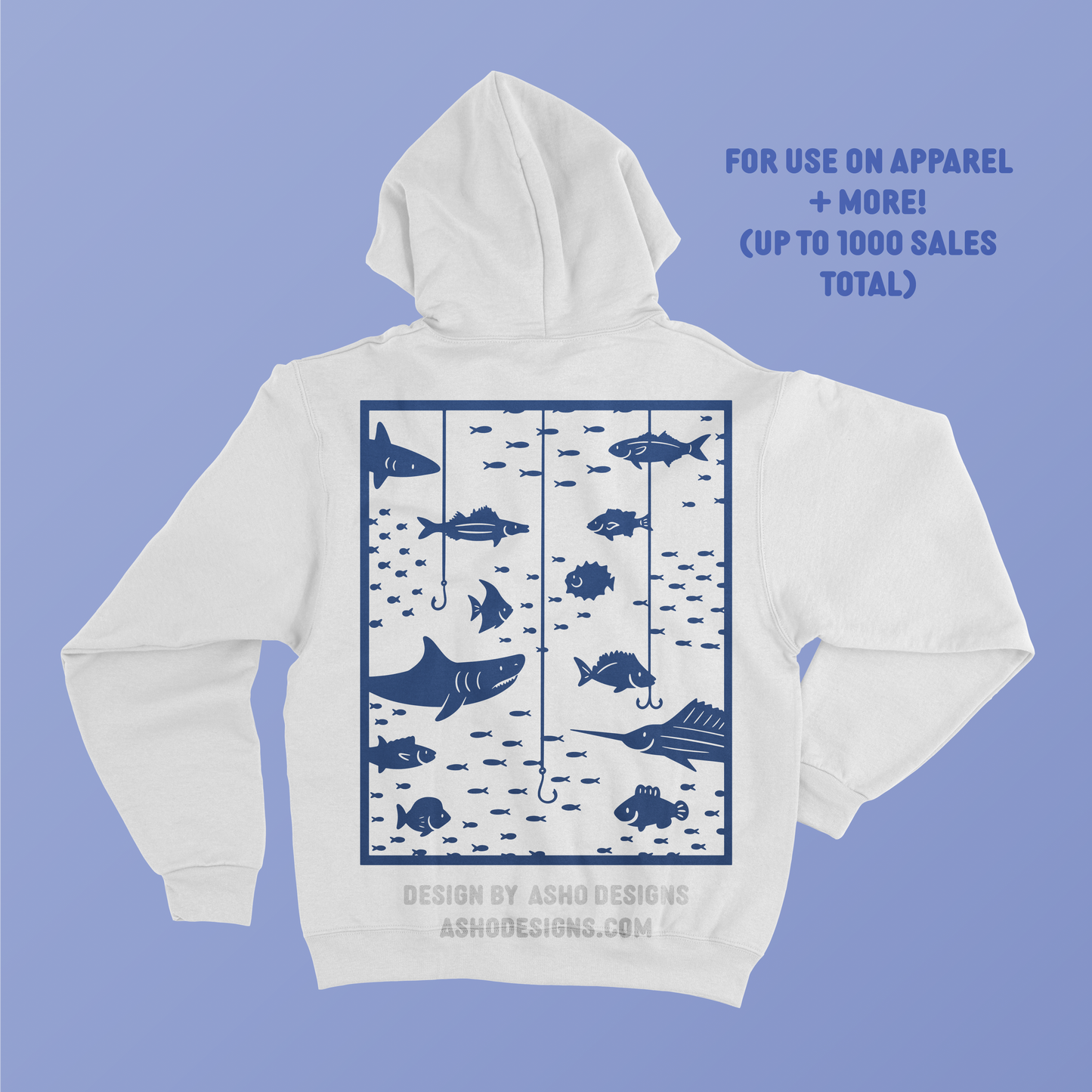 Fish and Sharks Pre-Made T-Shirt Design