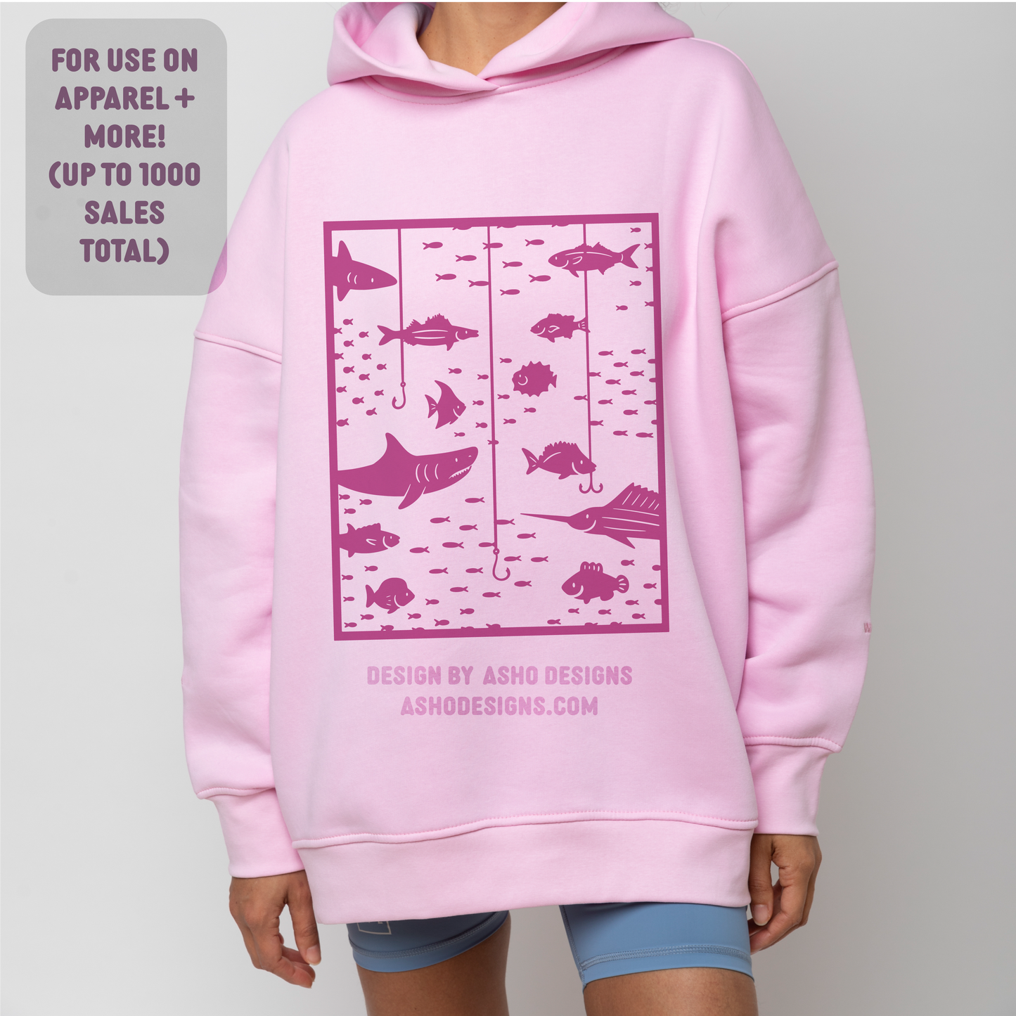 Fish and Sharks Pre-Made T-Shirt Design