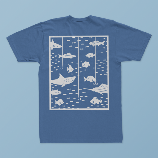 Fish and Sharks Pre-Made T-Shirt Design