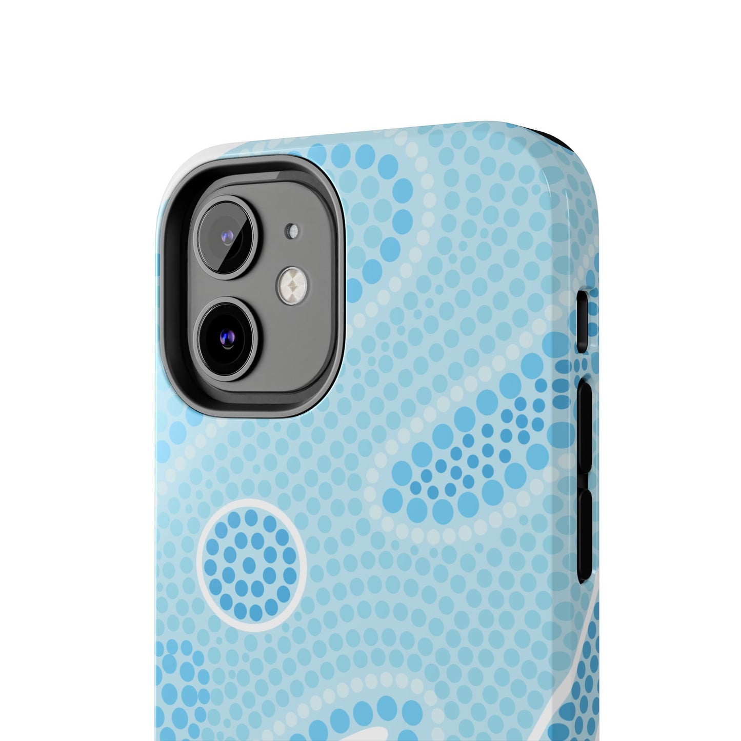 Light Blue "Dream in Dots" Phone Case - Cute, Trendy, Durable, Hand-Designed Phone Cases