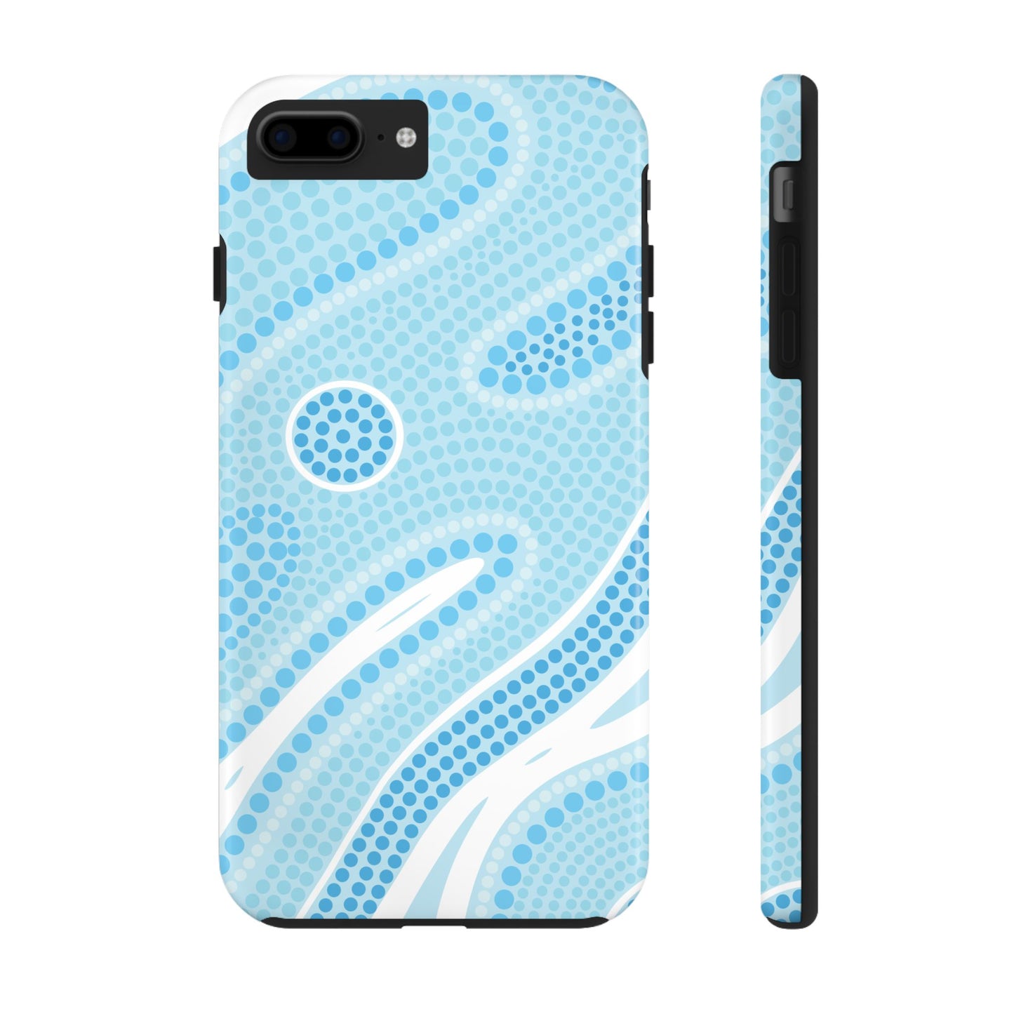 Light Blue "Dream in Dots" Phone Case - Cute, Trendy, Durable, Hand-Designed Phone Cases