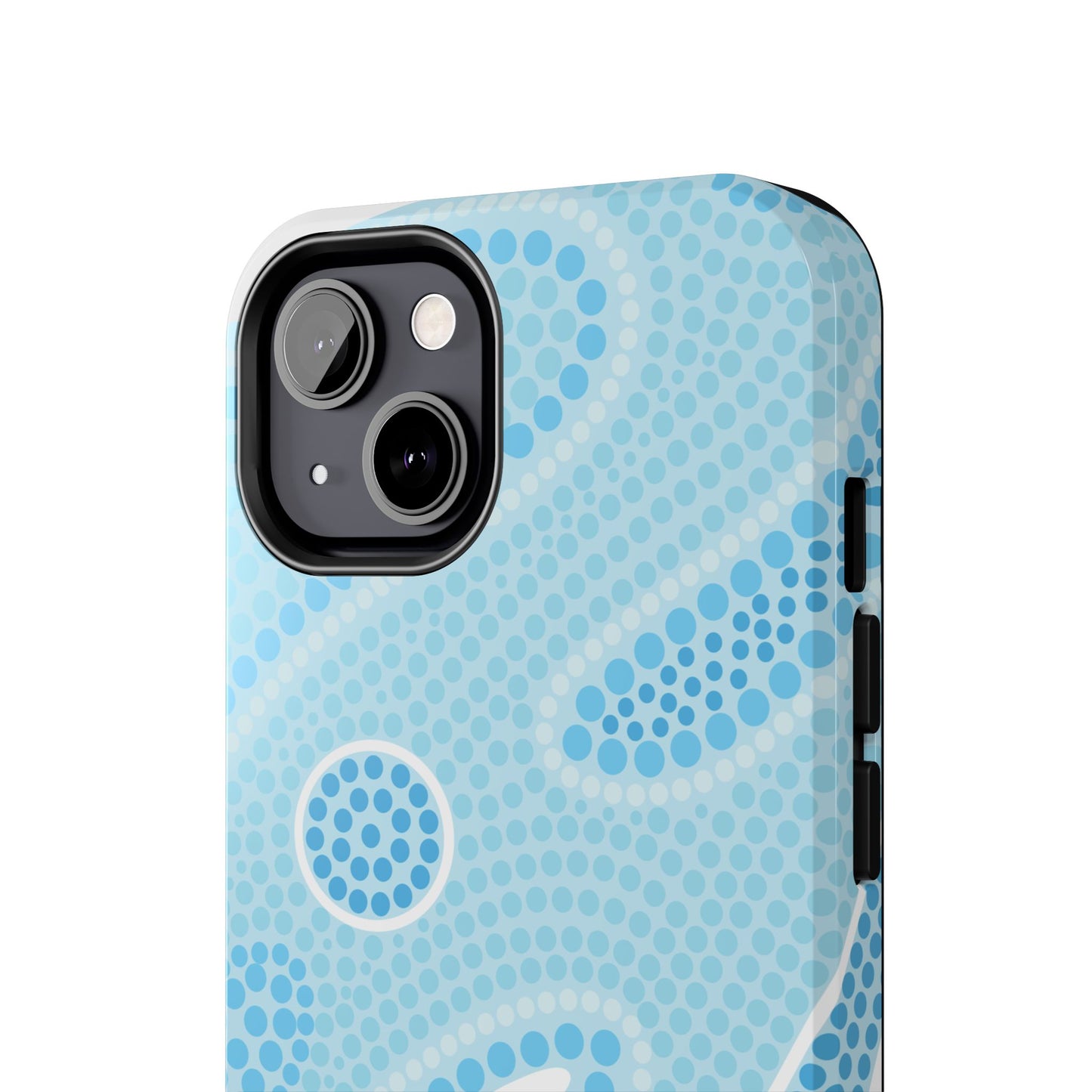 Light Blue "Dream in Dots" Phone Case - Cute, Trendy, Durable, Hand-Designed Phone Cases