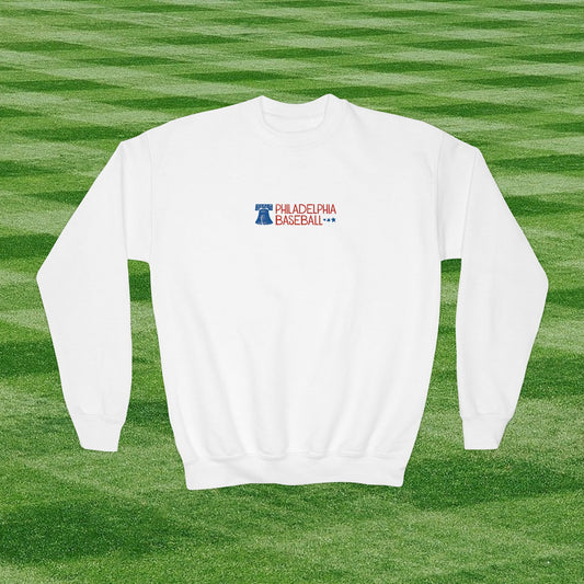 Kids Philadelphia Phillies Baseball Crewneck Sweatshirt -  For Young Fans