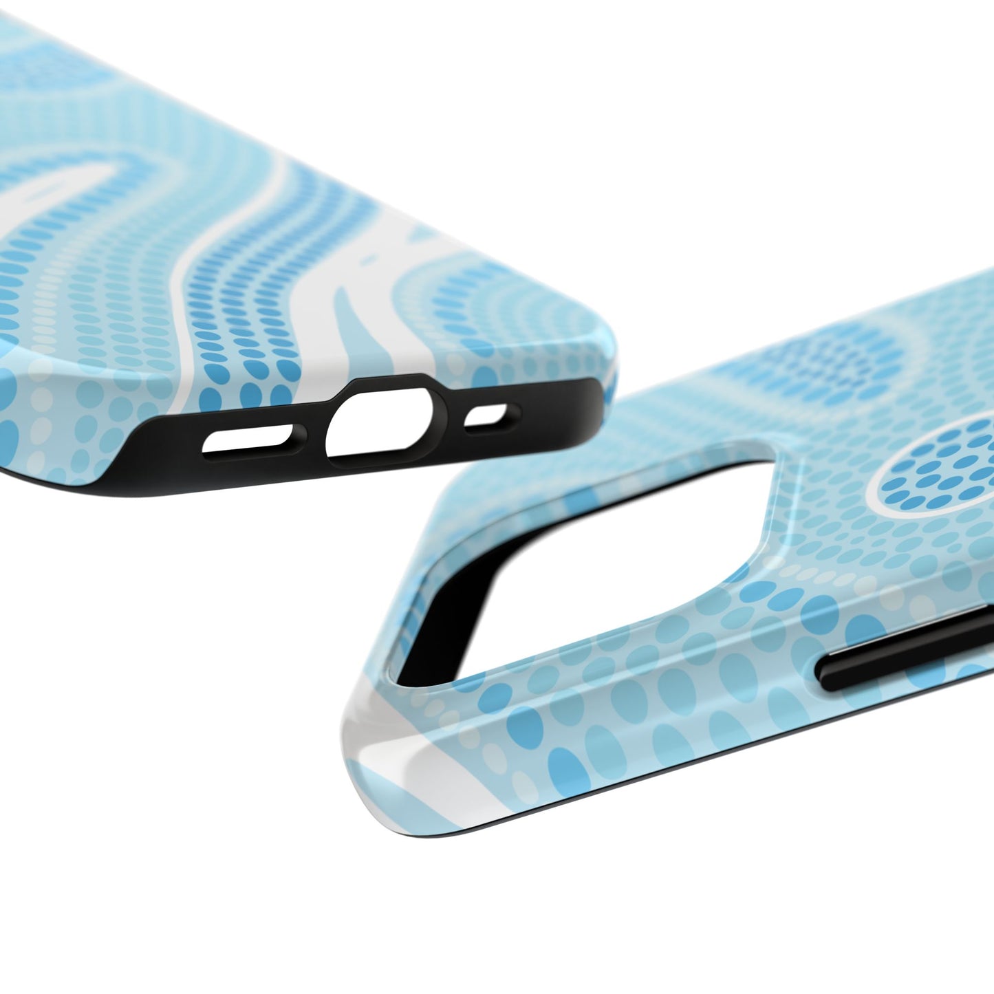 Light Blue "Dream in Dots" Phone Case - Cute, Trendy, Durable, Hand-Designed Phone Cases