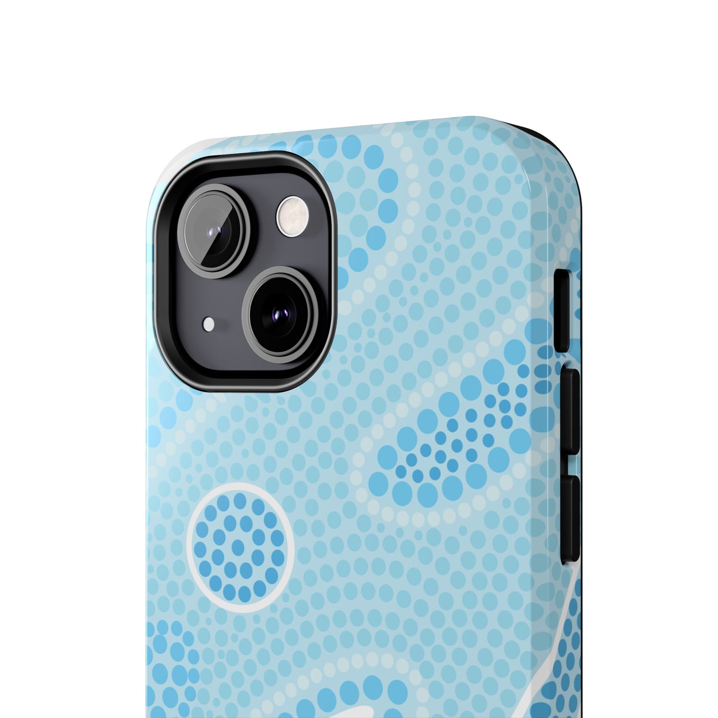 Light Blue "Dream in Dots" Phone Case - Cute, Trendy, Durable, Hand-Designed Phone Cases