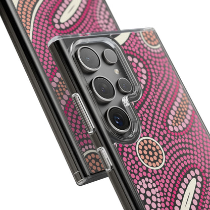 Clear Pink "Dream in Dots" Phone Case by Asho Designs