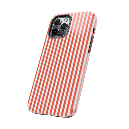 Red Stripes Phone Case - USA, Cute, Trendy, Durable, Hand-Designed Phone Cases