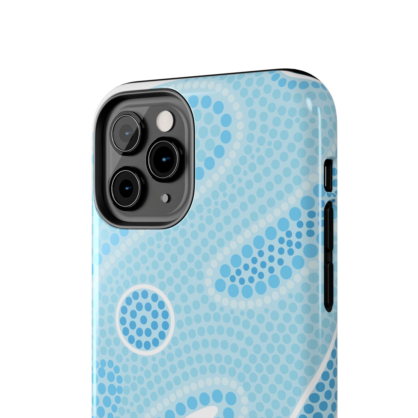 Light Blue "Dream in Dots" Phone Case - Cute, Trendy, Durable, Hand-Designed Phone Cases
