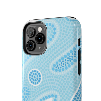 Light Blue "Dream in Dots" Phone Case - Cute, Trendy, Durable, Hand-Designed Phone Cases