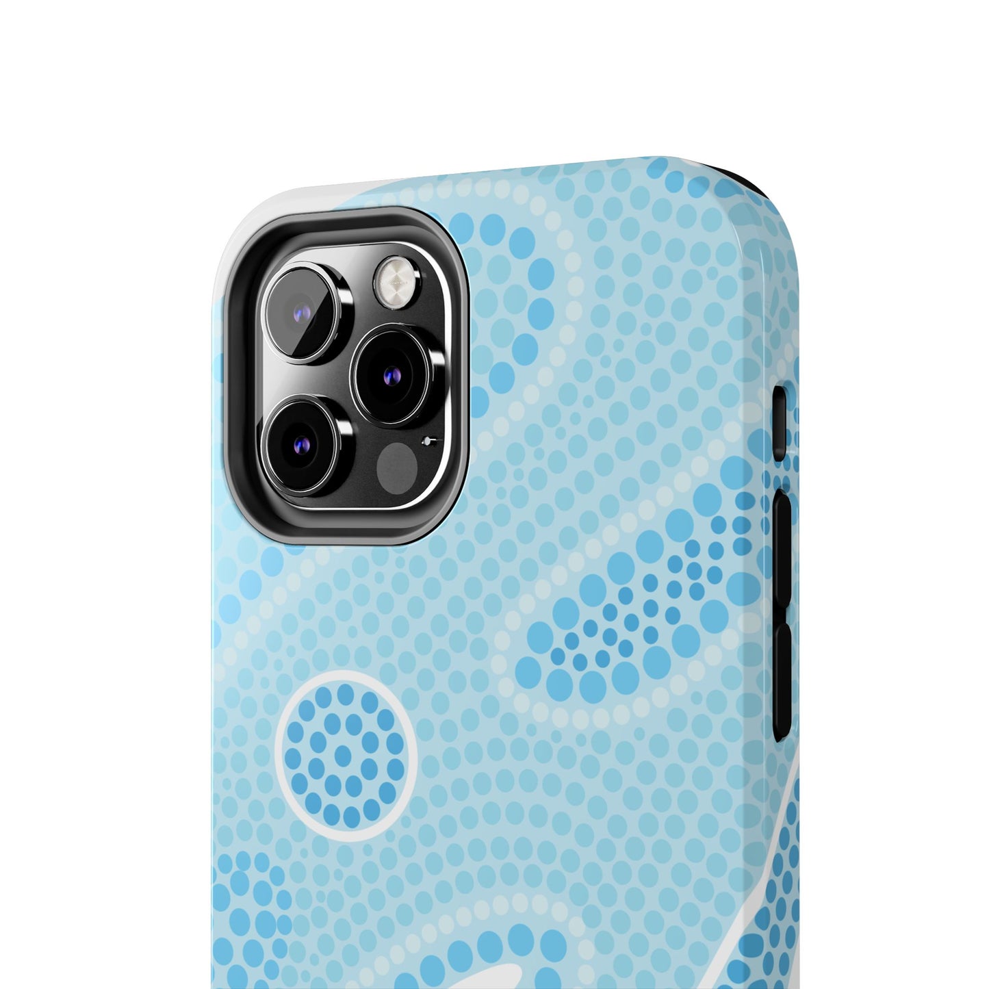 Light Blue "Dream in Dots" Phone Case - Cute, Trendy, Durable, Hand-Designed Phone Cases