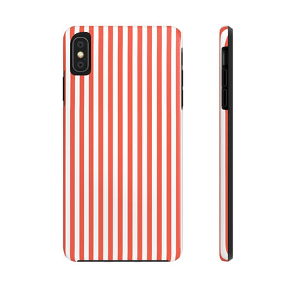 Red Stripes Phone Case - USA, Cute, Trendy, Durable, Hand-Designed Phone Cases