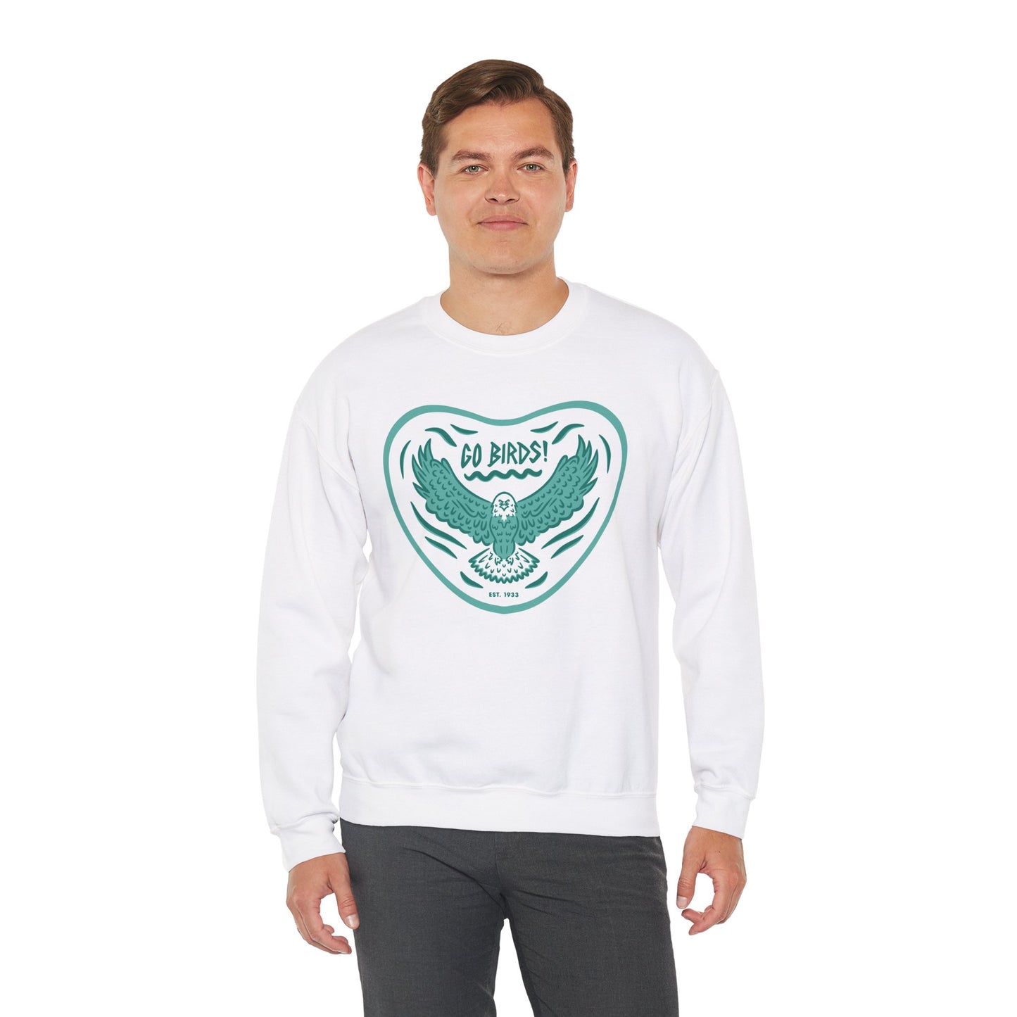 Go Birds Midnight Green Unisex Crewneck Sweatshirt