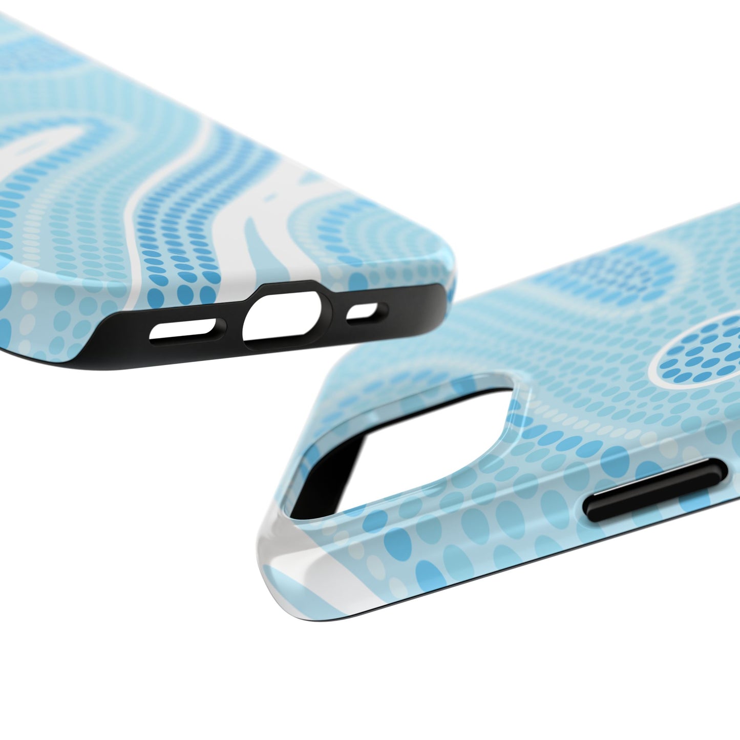 Light Blue "Dream in Dots" Phone Case - Cute, Trendy, Durable, Hand-Designed Phone Cases