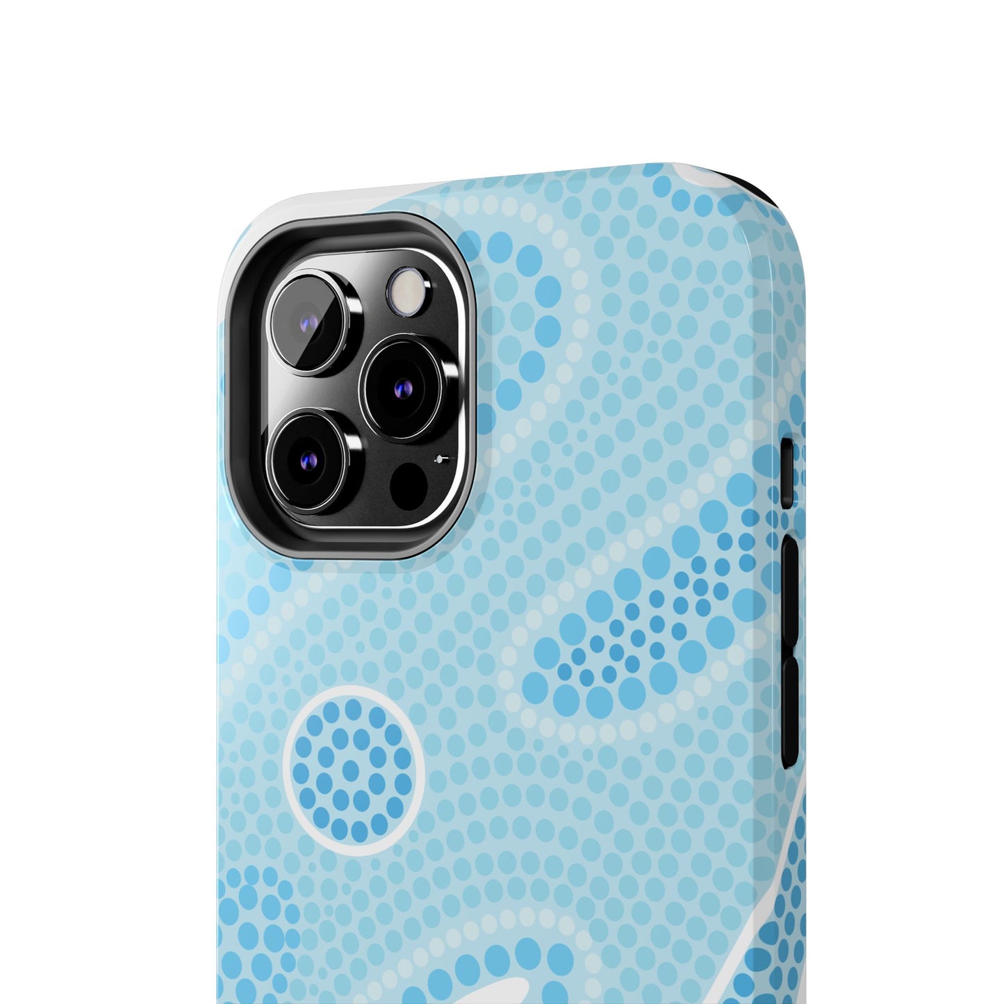 Light Blue "Dream in Dots" Phone Case - Cute, Trendy, Durable, Hand-Designed Phone Cases
