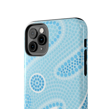 Light Blue "Dream in Dots" Phone Case - Cute, Trendy, Durable, Hand-Designed Phone Cases