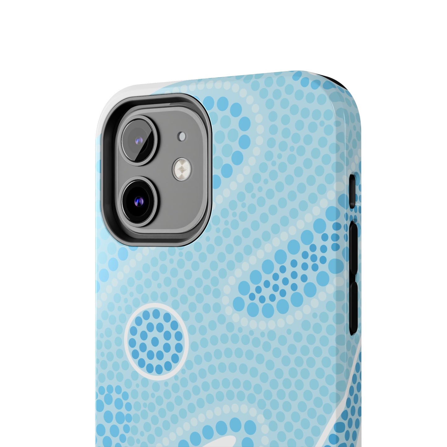 Light Blue "Dream in Dots" Phone Case - Cute, Trendy, Durable, Hand-Designed Phone Cases