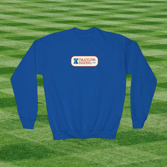 Kids Philadelphia Phillies Baseball Crewneck Sweatshirt -  For Young Fans