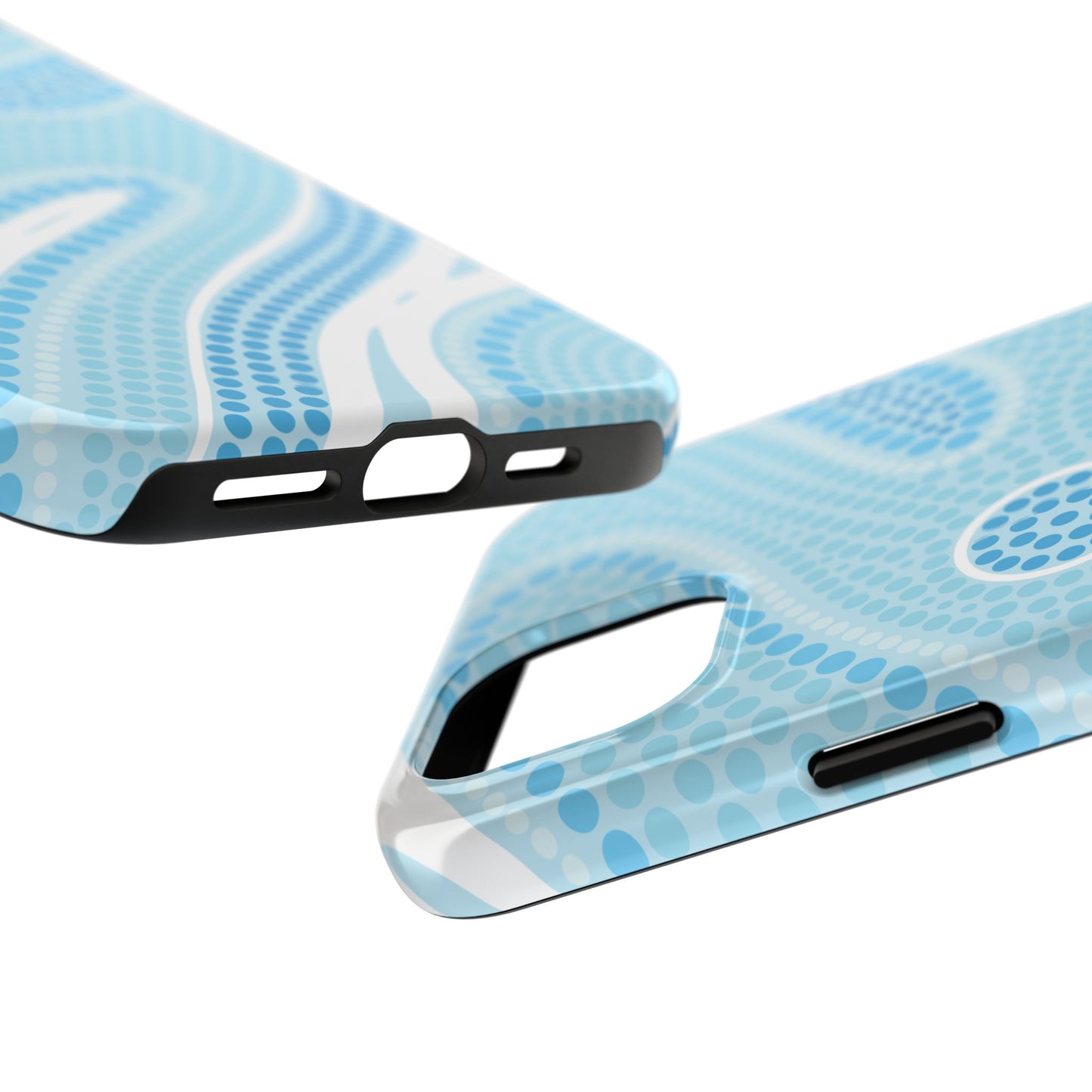 Light Blue "Dream in Dots" Phone Case - Cute, Trendy, Durable, Hand-Designed Phone Cases