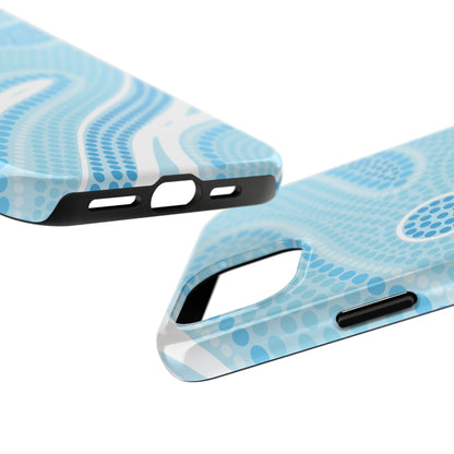 Light Blue "Dream in Dots" Phone Case - Cute, Trendy, Durable, Hand-Designed Phone Cases