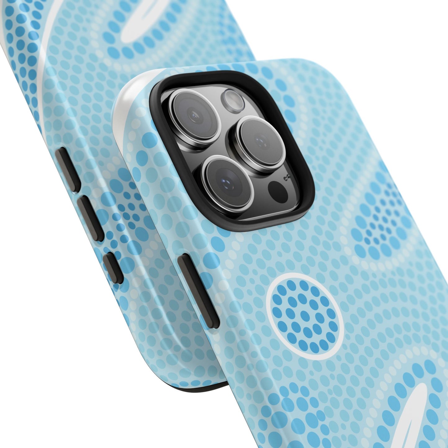 Light Blue "Dream in Dots" Phone Case - Cute, Trendy, Durable, Hand-Designed Phone Cases
