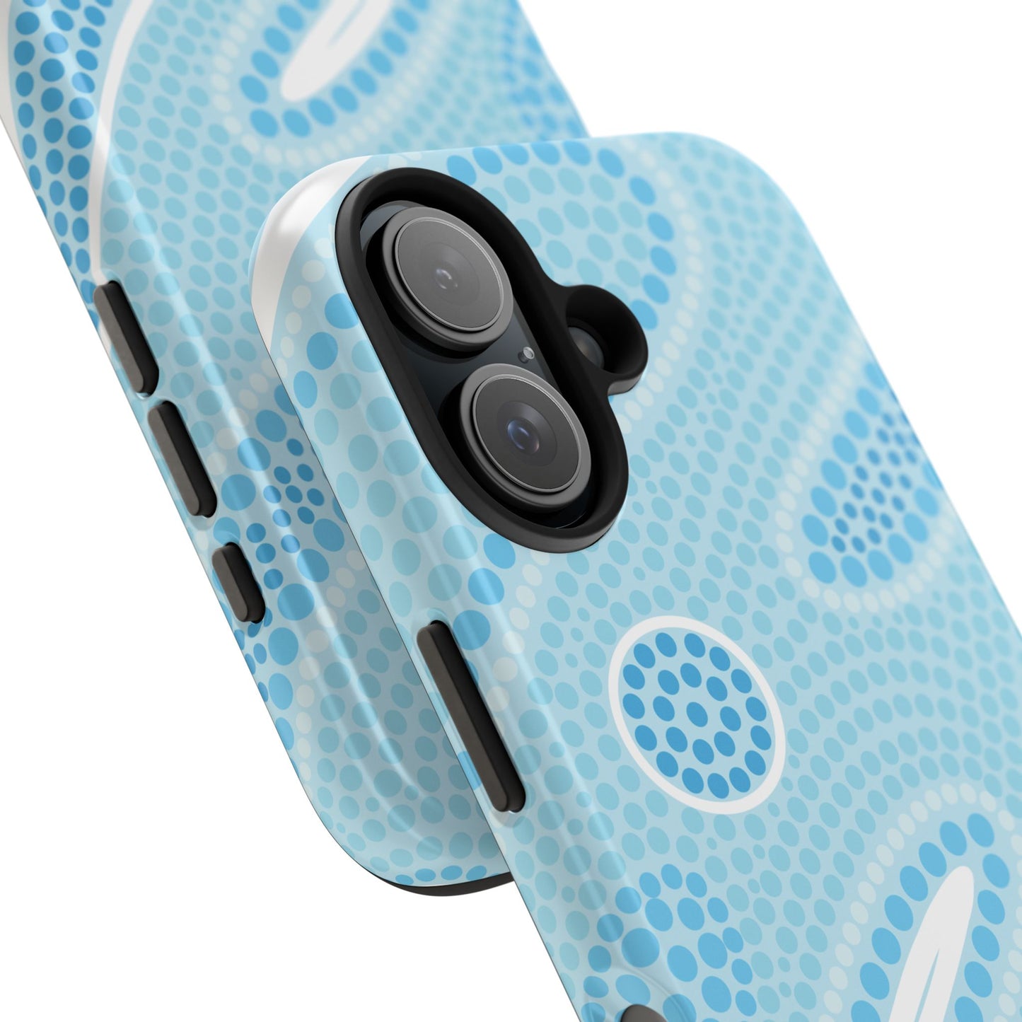 Light Blue "Dream in Dots" Phone Case - Cute, Trendy, Durable, Hand-Designed Phone Cases