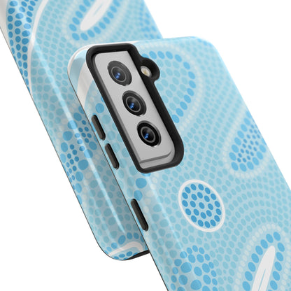Light Blue "Dream in Dots" Phone Case - Cute, Trendy, Durable, Hand-Designed Phone Cases
